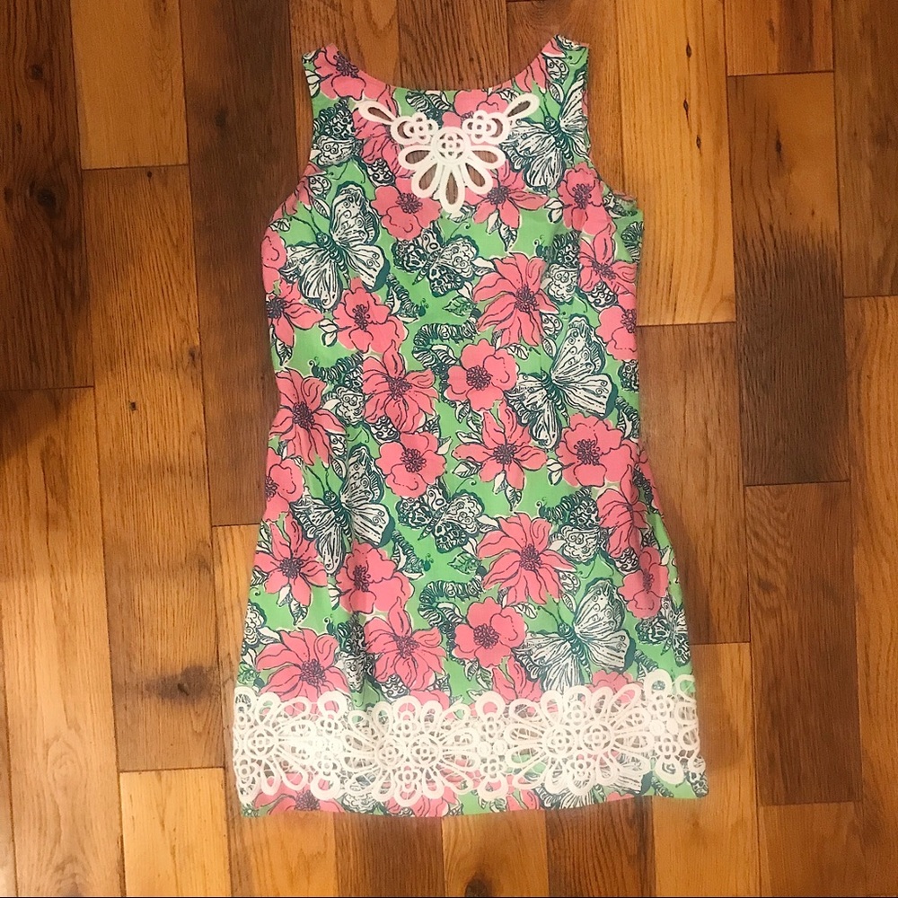 Pink and Green Lilly Pulitzer Shift Dress